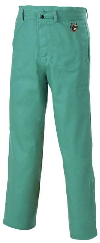Black Stallion Welding Pants - FR Green Cotton F9-32P
