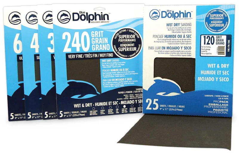Blue Dolphin Wet & Dry 9" X 11" Sheets Assortment (5Pack)