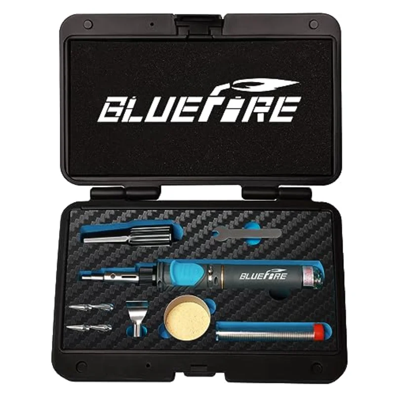 Bluefire MRT-1117K Cordless Butane Soldering Iron Kit Portable Multi-Purpose Mini Torch