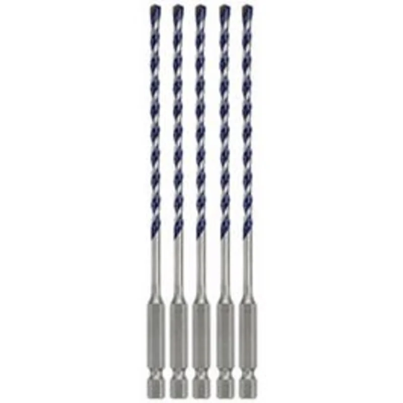 BluGranite Turbo Hammer Drill Bit, Carbide, 5/32 x 3 x 6-In., 5-Pk.