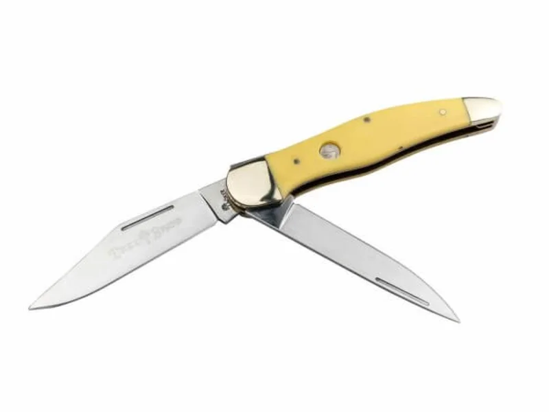 Boker Traditional Series 2.0 Folding Hunter Yellow Delrin Pocket Knives Yellow