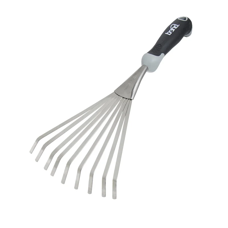 Bond Hand Fan Rake with Contour Grip Stainless Steel