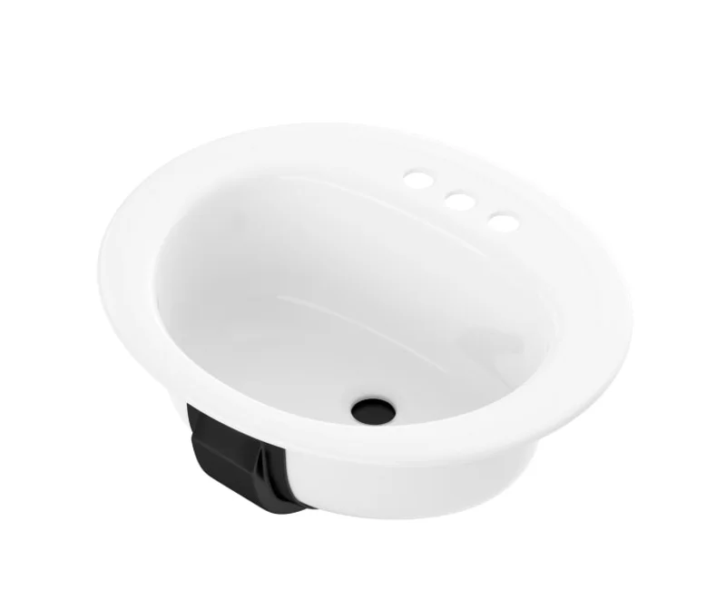 Bootz Azalea Porcelain Enamel Studmount Sink in White White