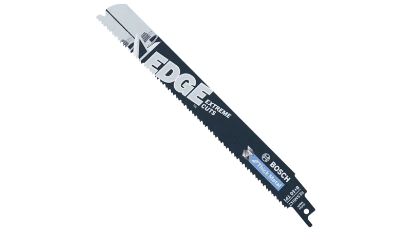 Bosch 25 pc. 9 In. 8/10 TPI Edge Reciprocating Saw Blades for Thick Metal (Bulk Pack)