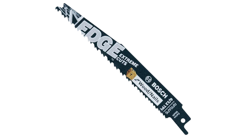 Bosch 5 pc. 6 In. 6/12 TPI Edge Reciprocating Saw Blades for Wood/Nails