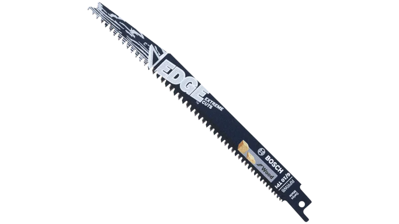 Bosch 5 pc. 8 In. 6/10 TPI Edge Reciprocating Saw Blades for Wood