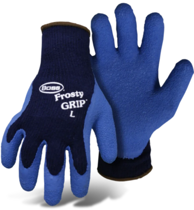 BOSS FROSTY GRIP BLUE INSULATED KNIT LATEX PALM Blue