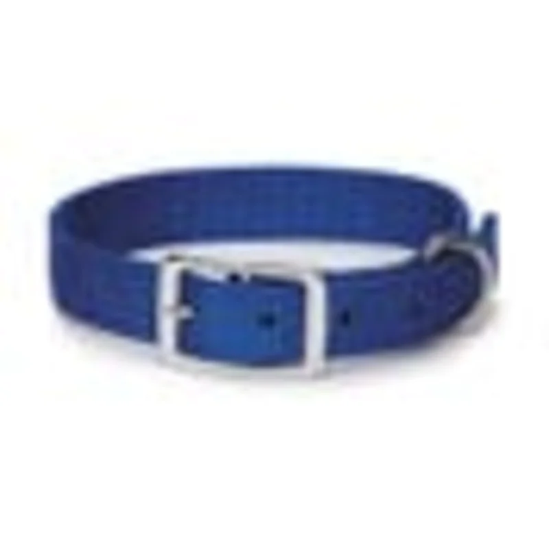 Boss Pet Digger's 1" x 18" Double-Nylon Collar Blue Blue