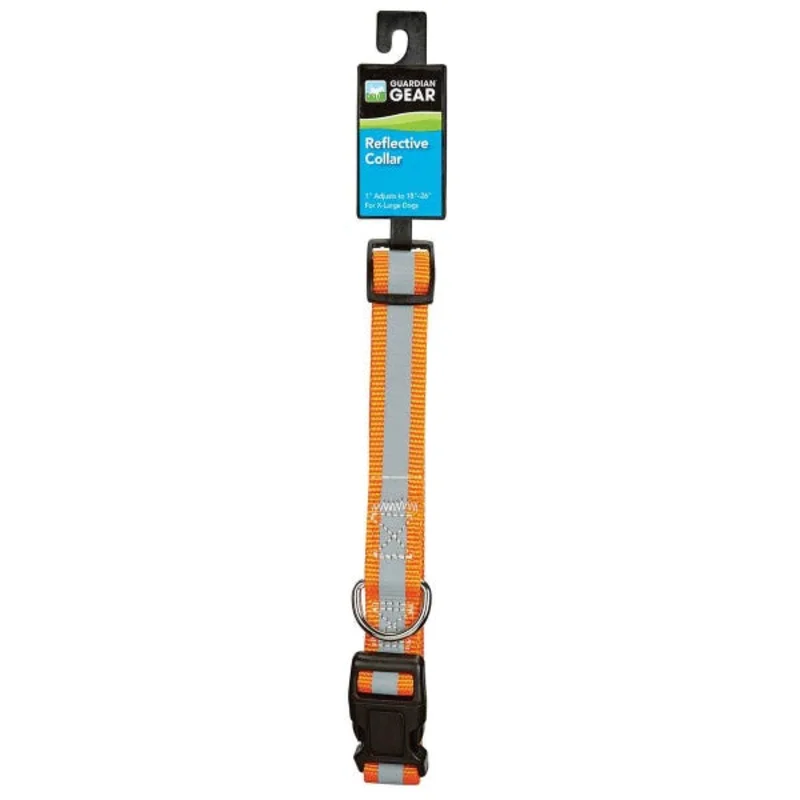 Boss Pet Guardian Gear Reflective Collar 18-26In Orange Orange