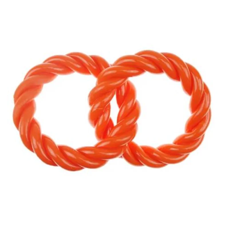 Boss Pet Infinity TPR 2 Rings Orange Dog Toy Orange