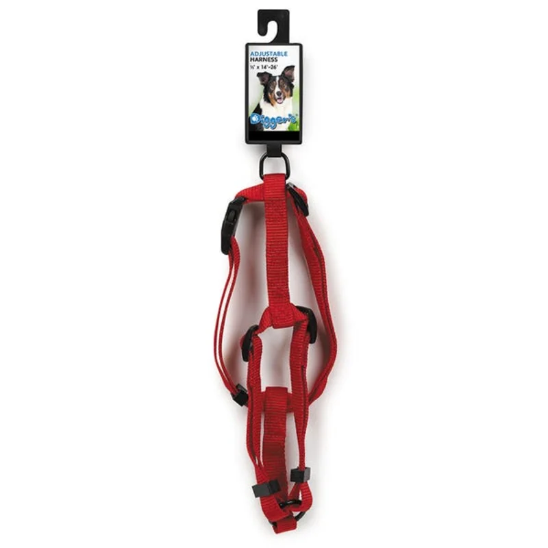 Boss Petedge Digger's 5/8in Adjustable Harness Red Red