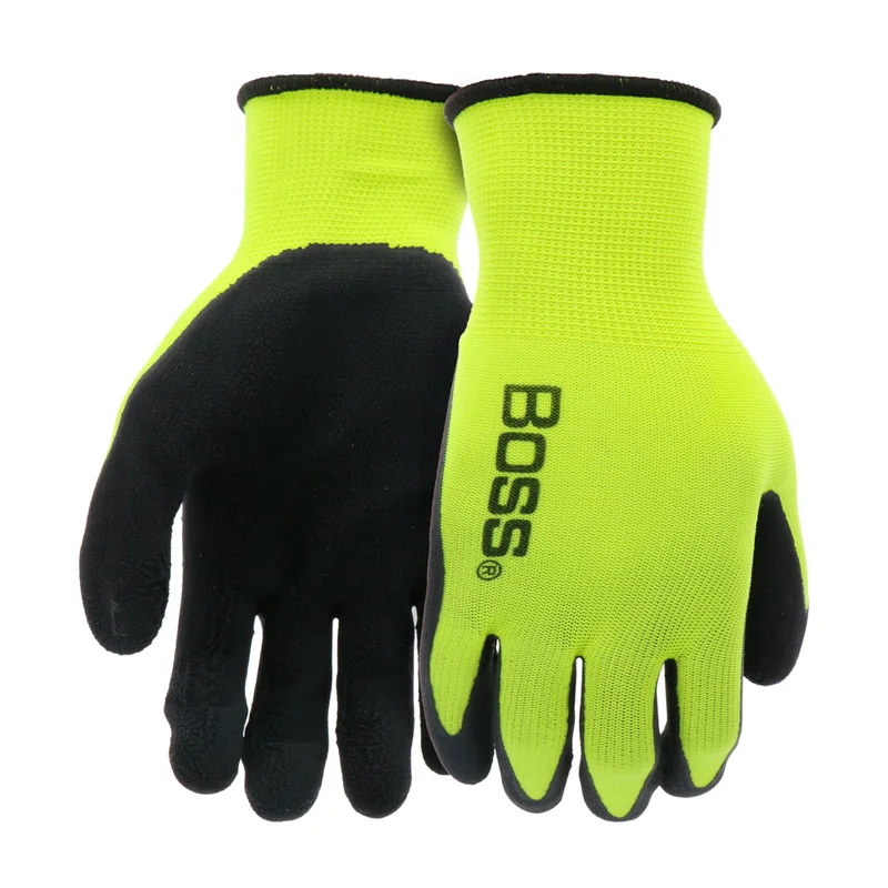 Boss Tactile Grip Gloves Yellow