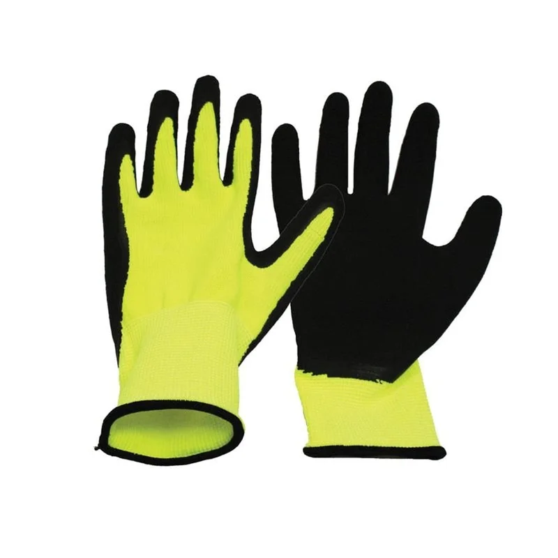Boss V2 Flexi Grip High- Vis Poly Knit Latex Palm Glove