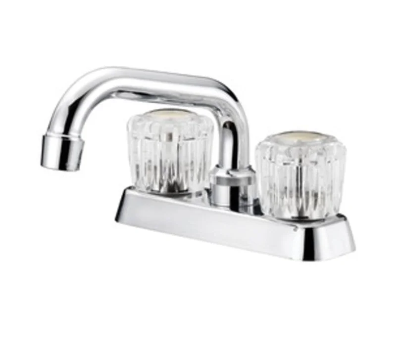 Boston Harbor Two Acrylic Handle Laundry Faucets Chrome