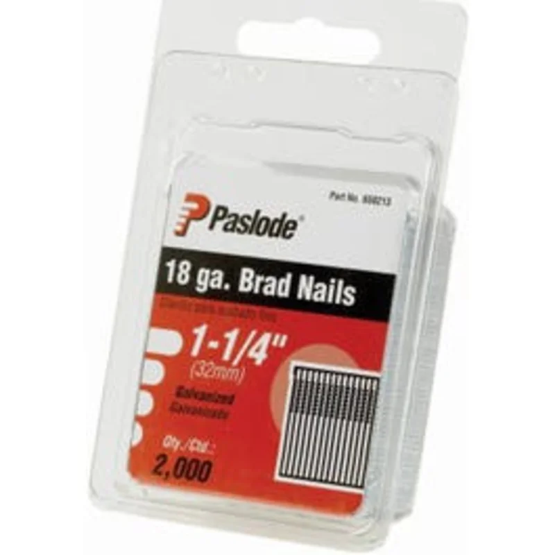 Brad Nail, Galvanized, 18-Gauge, 1.25-In., 2,000-Ct.