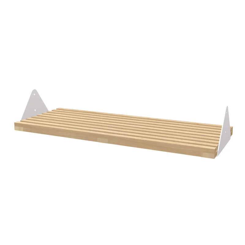 BranchSlatted Shelf with Brackets