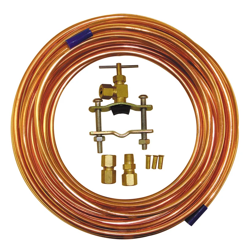 Braxton Harris 15 x 1/4 OD Ice Maker Kit w/ Copper Tubing