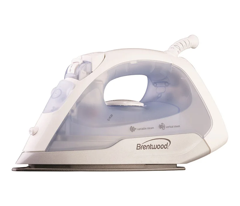 Brentwood MPI-52 Non-Stick Steam Iron, White White