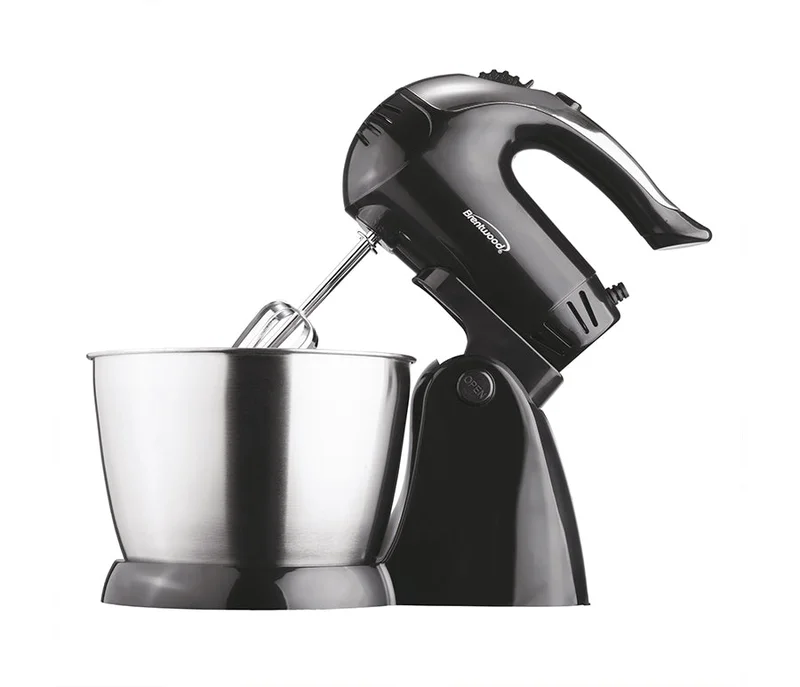 Brentwood SM-1153 5-Speed + Turbo Stand Mixer, Black Black