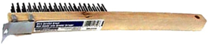 BRUSH 3X19 BENT HDL W/ SCRAPER