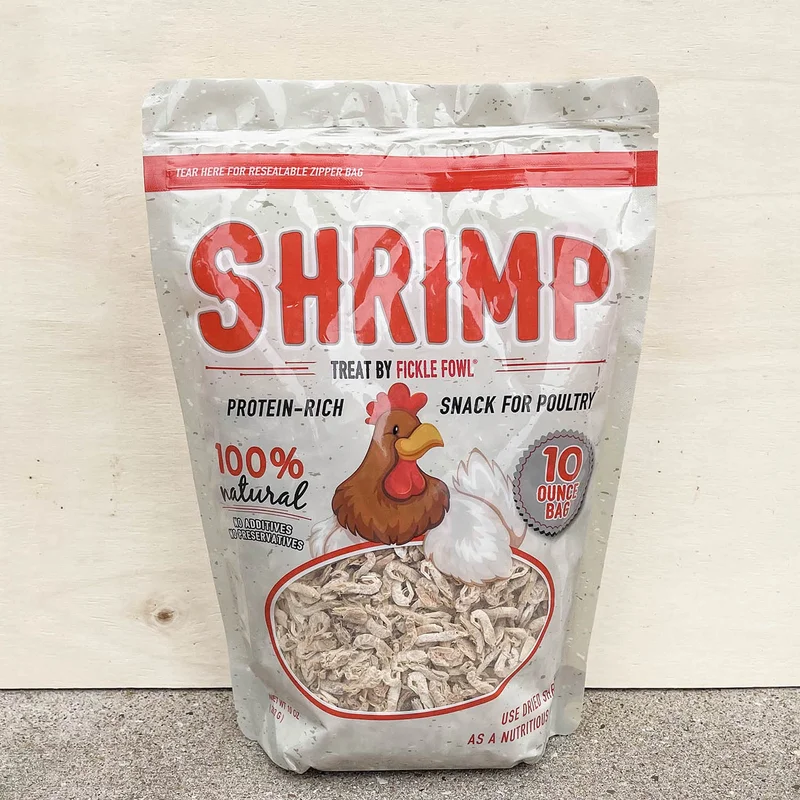 Buffalo Fickle Fowl Dried Shrimp 10 oz Bag