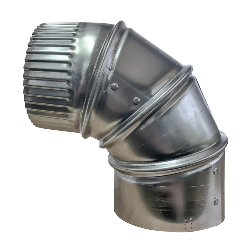 Builders Best Elbow  Aluminum Standard Adjustable 4"
