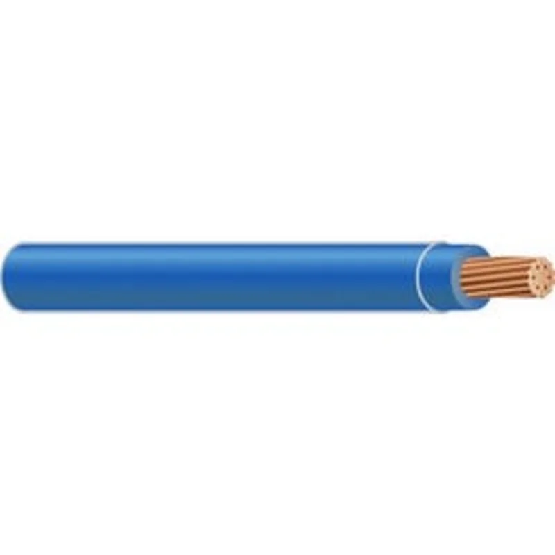 Building Wire, Type THHN, Blue, 12-Strand, 500-Ft.