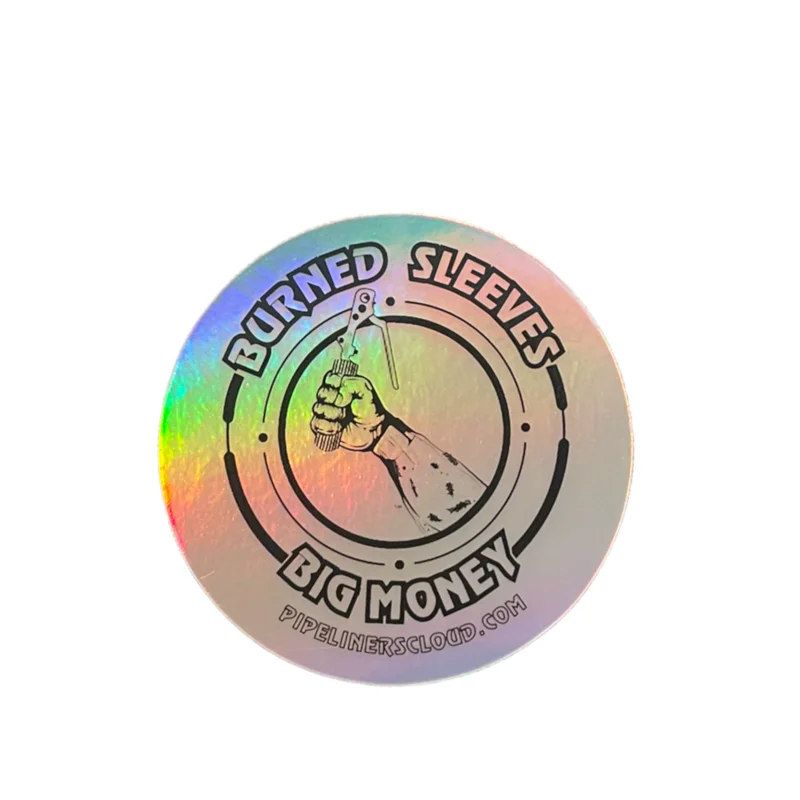 Burned Sleeve Big Money Holographic Sticker