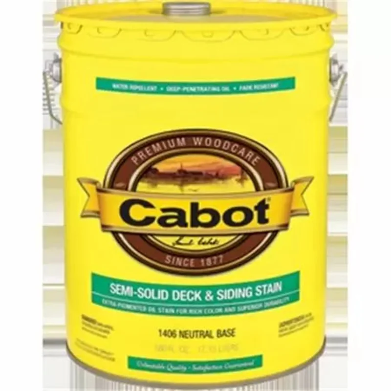 Cabot Semi-Solid Deck & Siding Stain Neutral Base 5 Gallon Neutral Base
