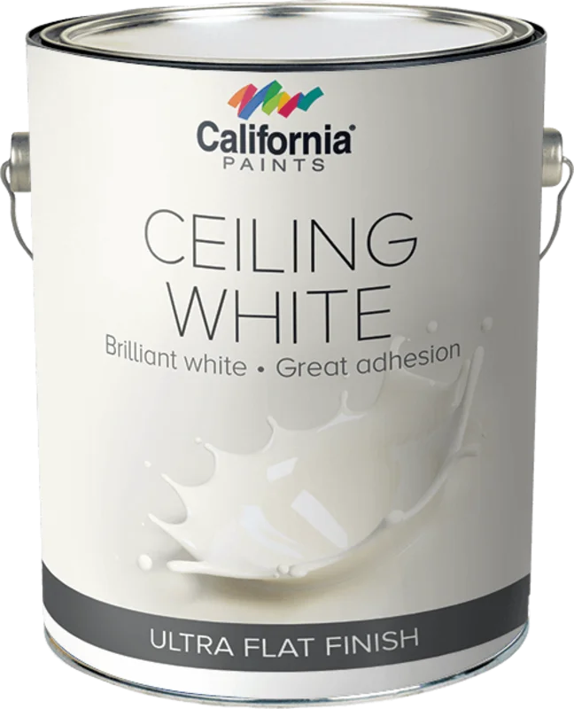 California Products Latex Ceiling White 1 Gallon White