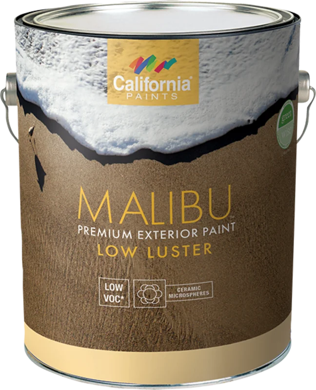 California Products Malibu Premium Exterior Paint Low Luster Super Hide White