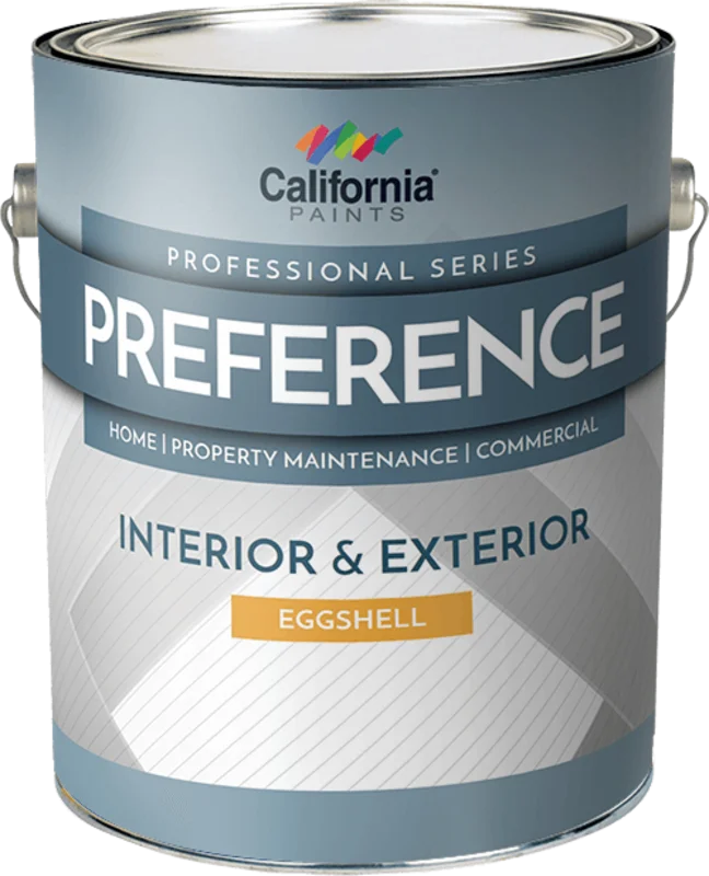 California Products Preference Interior & Exterior Paint Eggshell - 1 Gallon Super Hide White