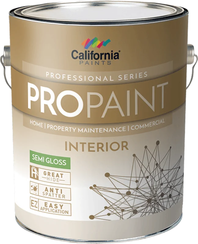 California Products ProPaint Interior Paint Semi Gloss Superhide White 1 Gallon White