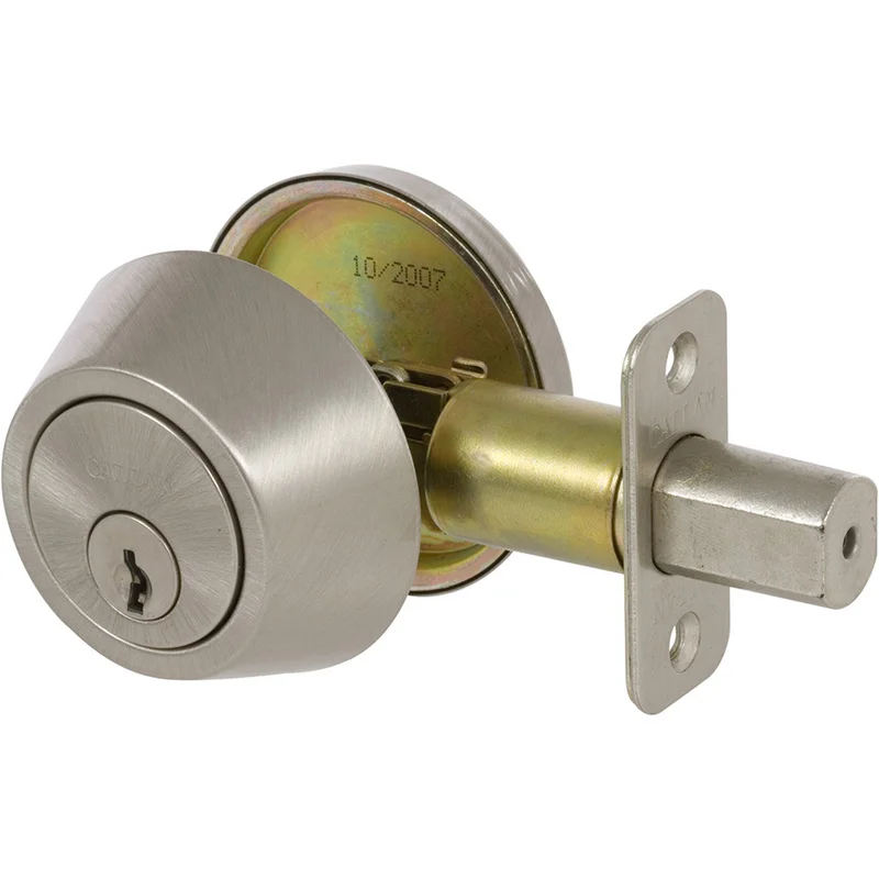 Callan Single Cylinder Deadbolt, Satin Nickel Satin Nickel
