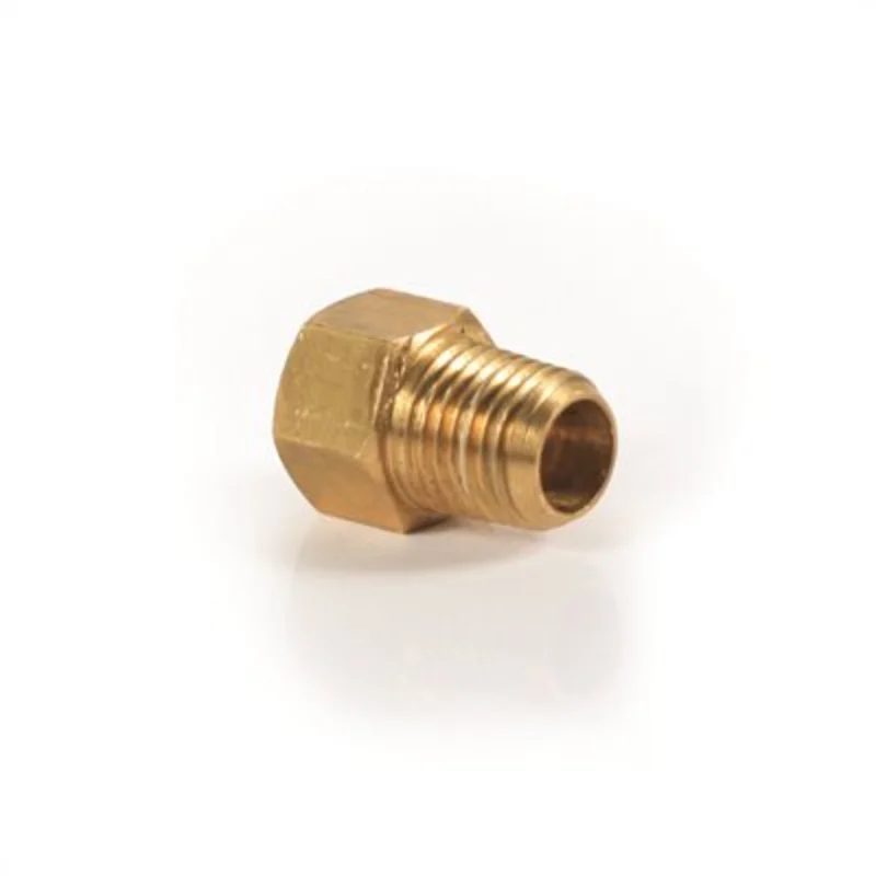 Camco Low Pressure Fitting - 1/4" Male NPT x 1/4" Female Inverted Flare, Clam
