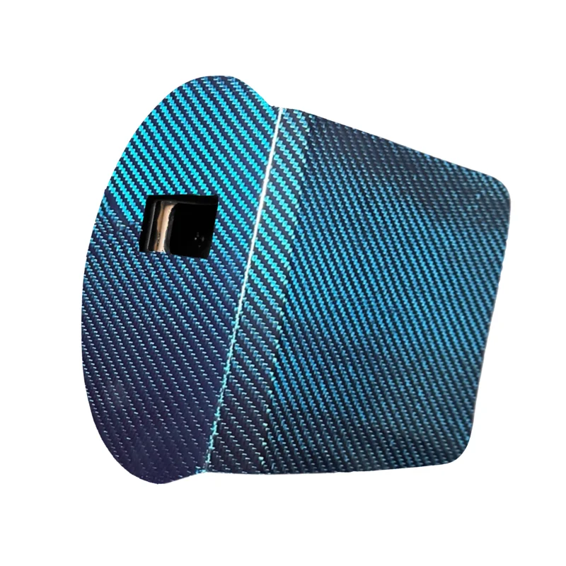 Candy Painted "UNO" Carbon Fiber Pancake Welding Hood Blue