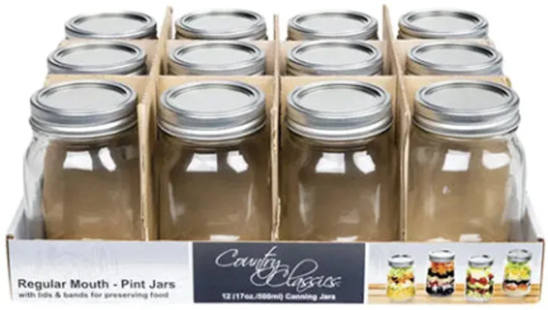 CANNING JARS PT WIDE MOUTH 12PK
