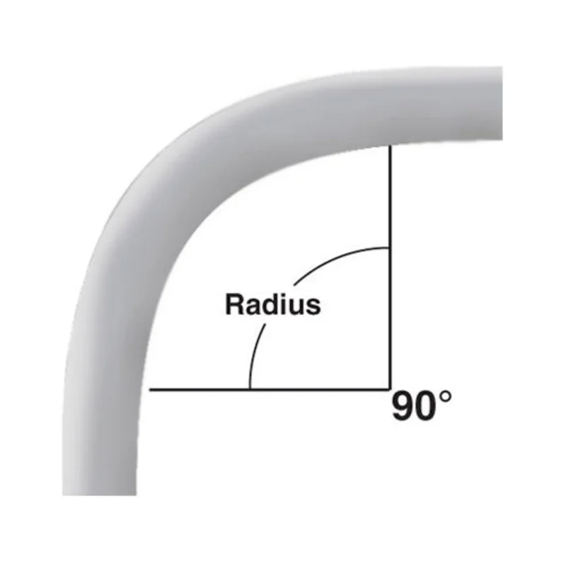 Cantex 2-1/2 in. x 90-Degree x 36 in. Radius Plain End Schedule 80 Special Radius Elbow Gray