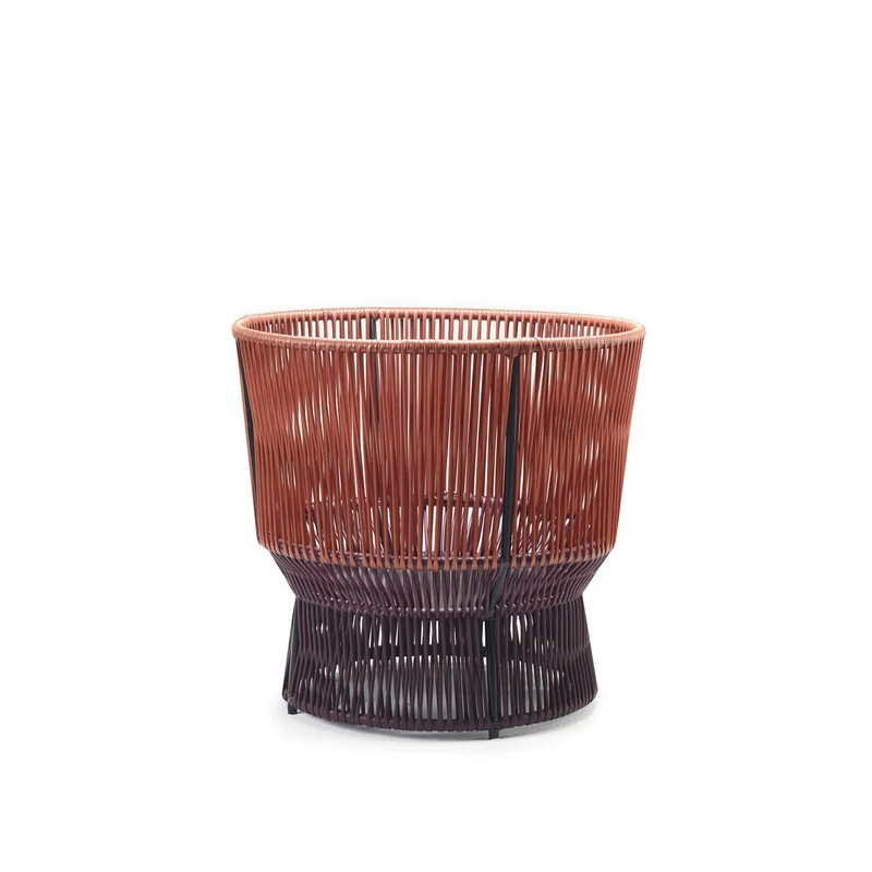 Caribe Chic Basket 1 Copper/Black Red/Black