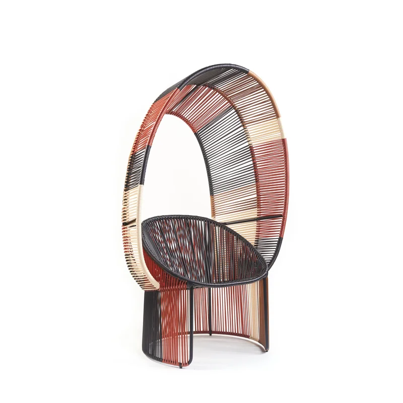 Cartagenas Cocooning Reina Chair Special Edition pastel blue/turquoise/camouflage green