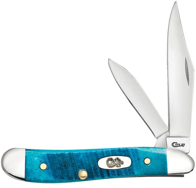 Case Sawcut Jig Caribbean Blue Bone Peanut Knife Caribbean Blue Bone