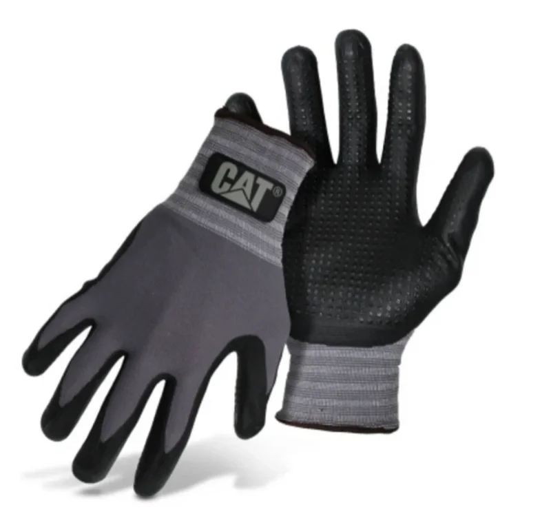 CAT Dotted & Dipped Nitrile Palm Glove