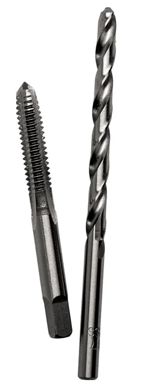 Century Drill And Tool Carbon Steel Plug Tap 1/2-13 And 27/64 Brite Drill Bit Combo Pack