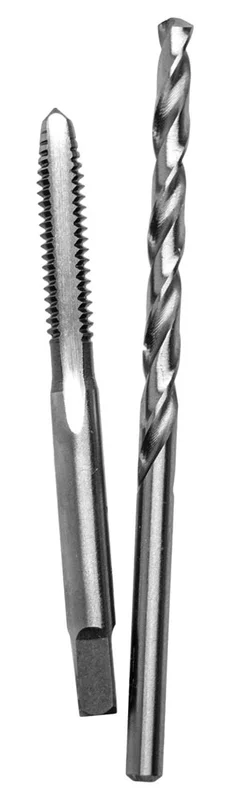 Century Drill And Tool Carbon Steel Plug Tap 7/16-14 And 3/8 Brite Drill Bit Combo Pack