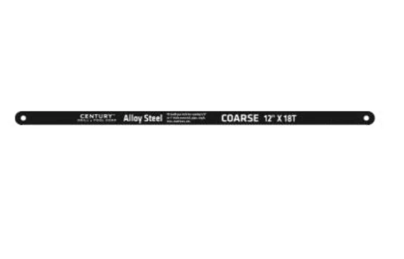 Century Drill And Tool Hacksaw Blade 12 X 18T Teeth Per Inch-Carbon Alloy Steel 2 Pack