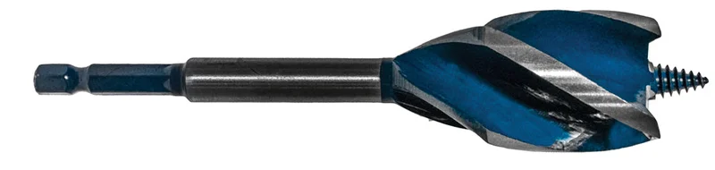 Century Drill And Tool Speed Cut Auger Bit 1-1/8 Overall Length 6 Flute Length 2-7/8 Shank 1/4