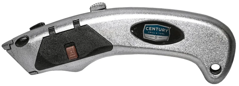 Century Drill & Tool Comfort Grip Utility Knife Silver