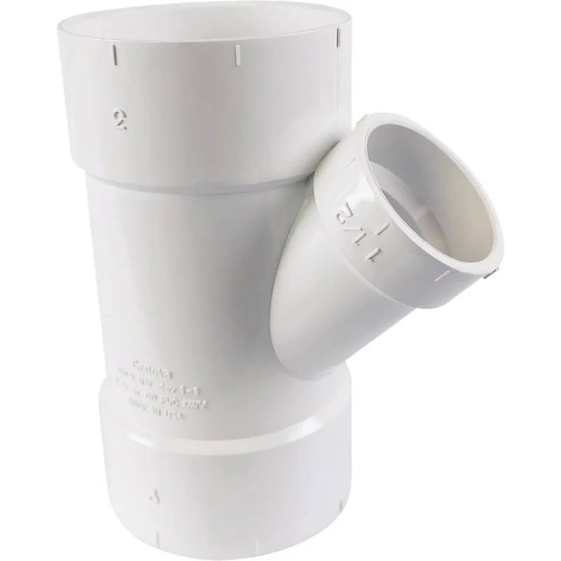 Charlotte Pipe 3 In. x 1-1/2 In. Schedule 30 DWV Reducing PVC Wye
