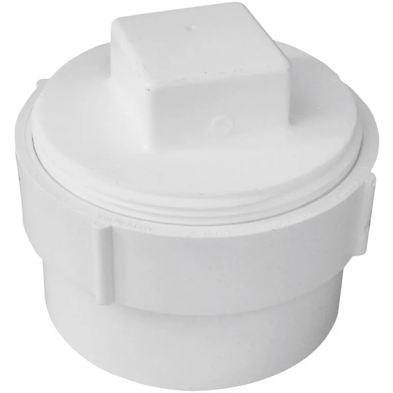 Charlotte Pipe 4 In. SPG x 4 In. FIP Schedule 40 DWV PVV Cleanout with Threaded Plug