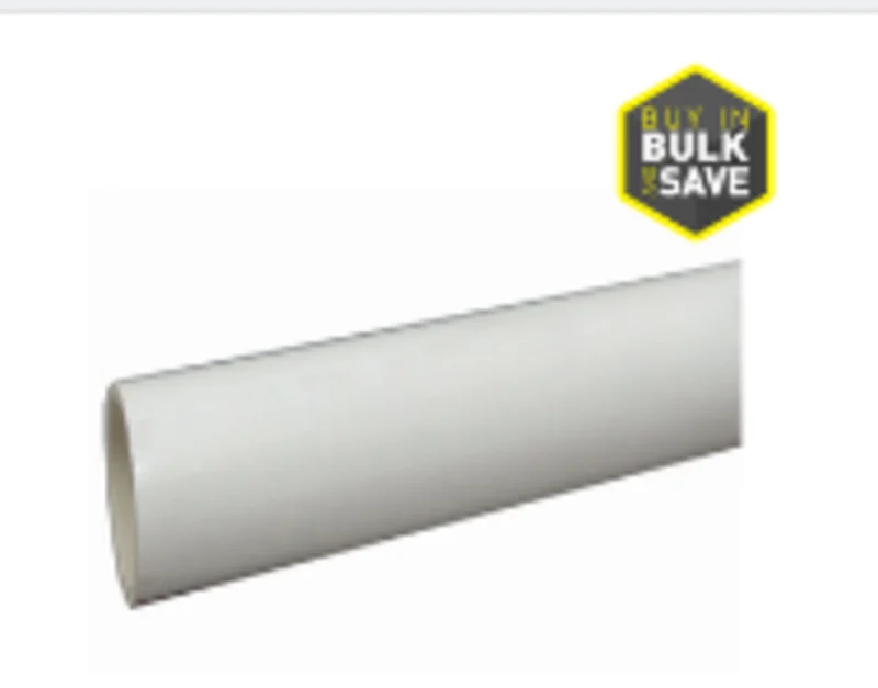 Charlotte Pipe Schedule 40 DWV Pipe 2 in. Dia. x 20 ft. L Plain End 280 psi PVC07200 0800